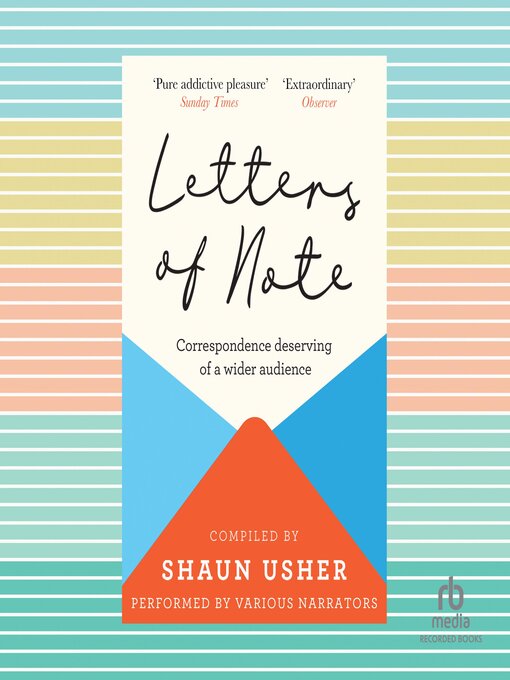 Title details for Letters of Note by Shaun Usher - Wait list